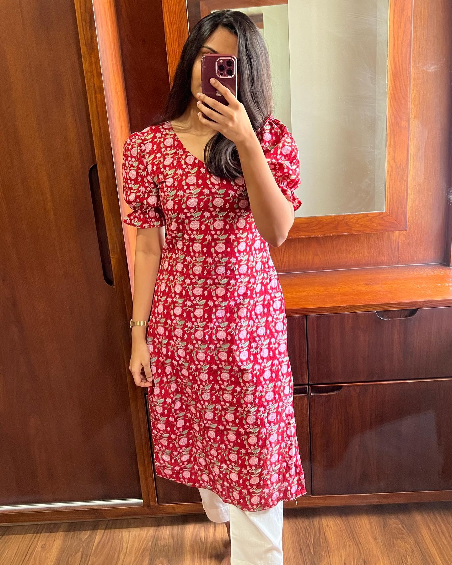 Women Printed Cotton A-line Kurta