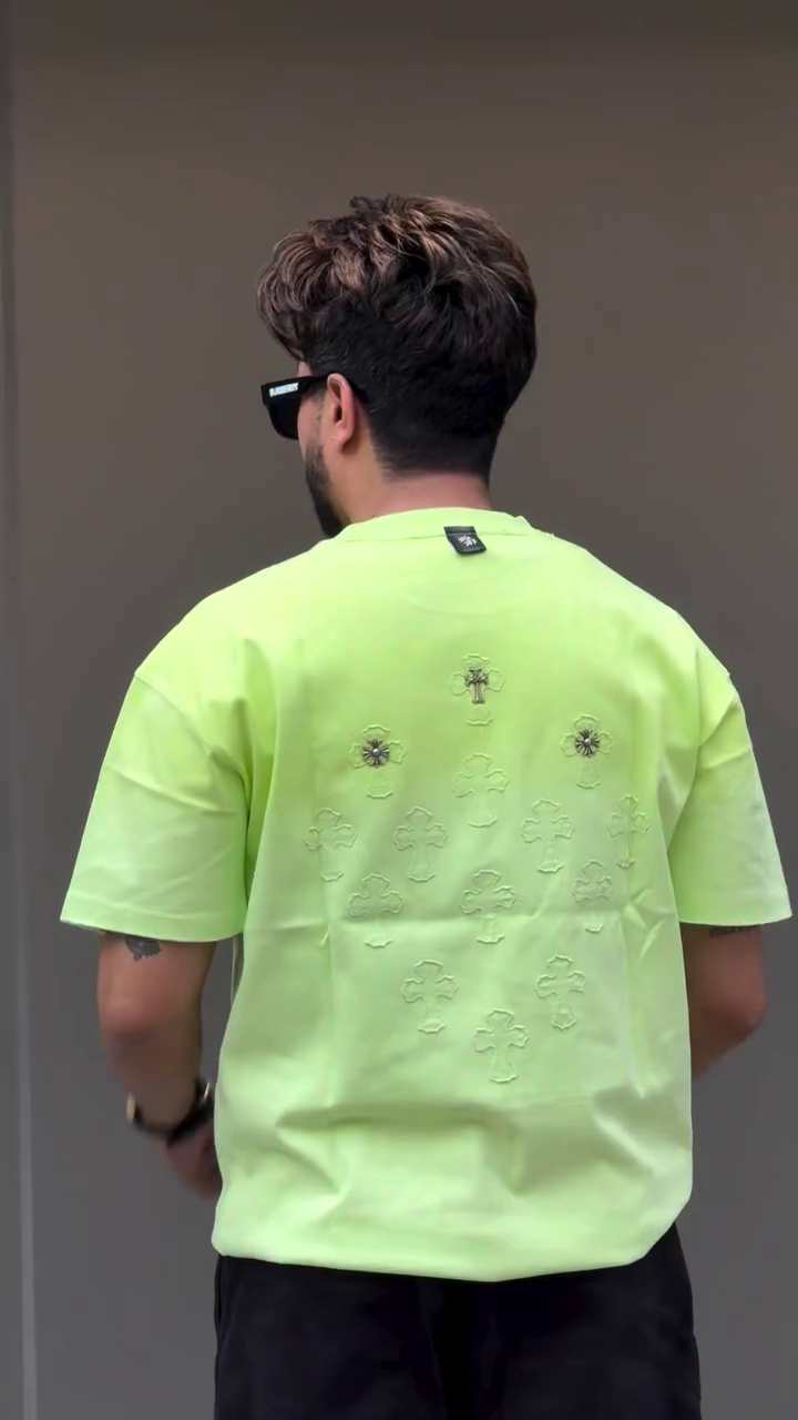 Premium Designer Party Wear Men’s Fancy Embroidered T-Shirt - Image 2